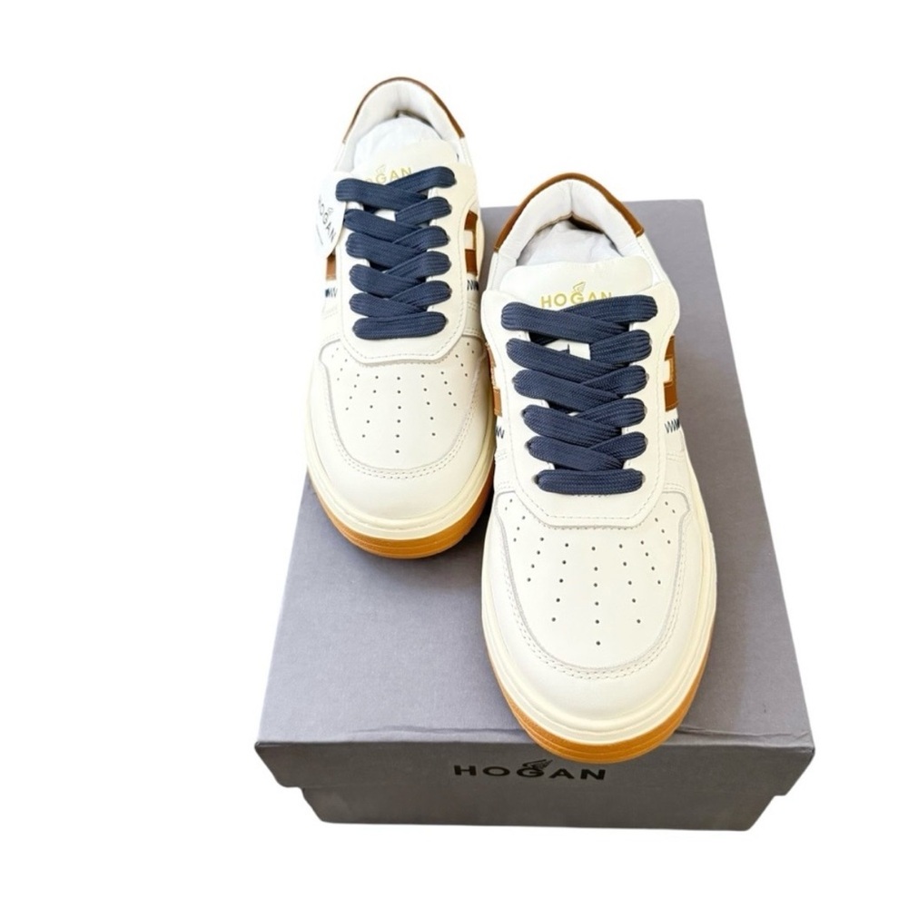 Hogan White and Brown Sneakers - Picture 3 of 5